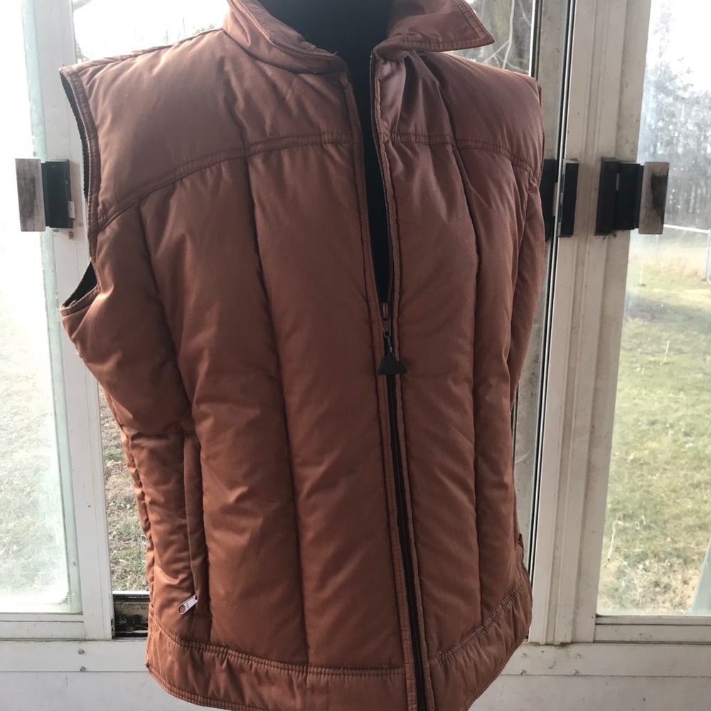 Natural High Vintage 80s Down Outerwear Western Puffer Vest-Size Large